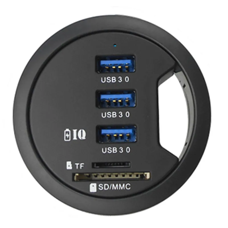 Ecosin2 USB концентраторы usb 3 0 концентратор кардридер крепление в столе 3-портовый