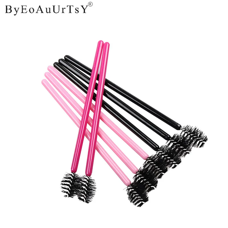

50pcs Apple Shape Eyelash Brushes Disposable Mascara Wands Applicator Spoolers Eye Lashes Cosmetic Brush Makeup Brushes Tools