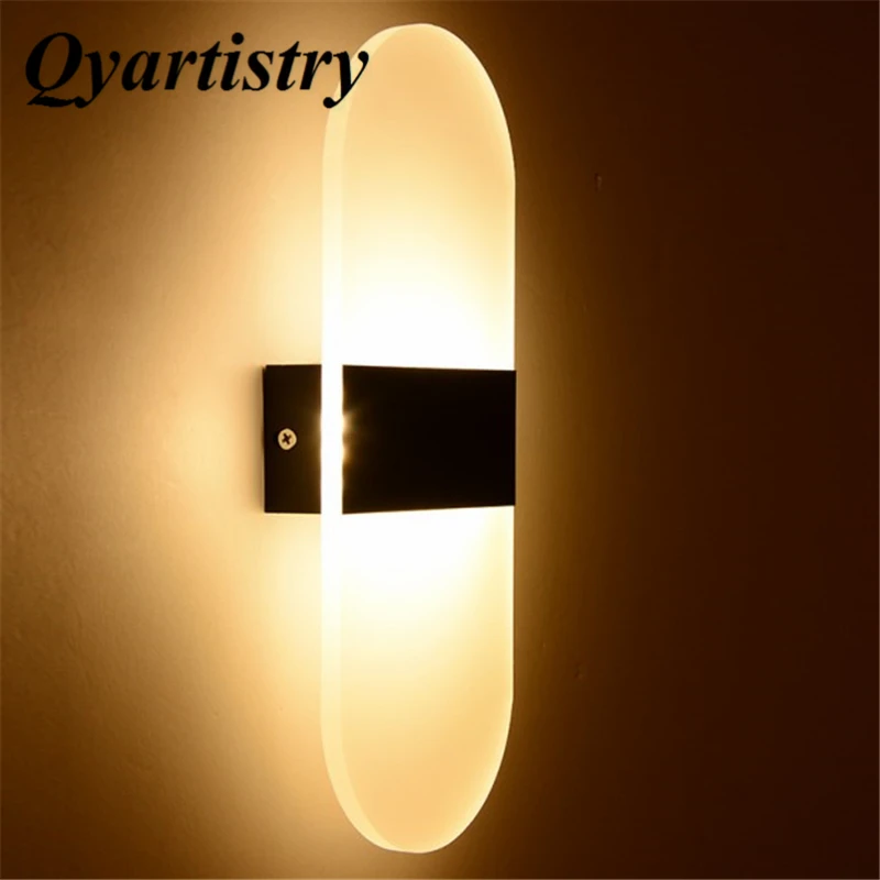 

3W/5W/6W Led Acrylic Wall Lamp AC85-265V Wall Mounted Sconce Lights lamp Decorative Living Room Bedroom Corridor Wall Lights
