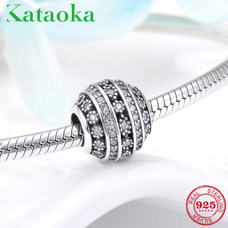 2018 модные 925 пробы серебро маленькие цветы Ясно CZ Бусины Fit оригинальный Pandora