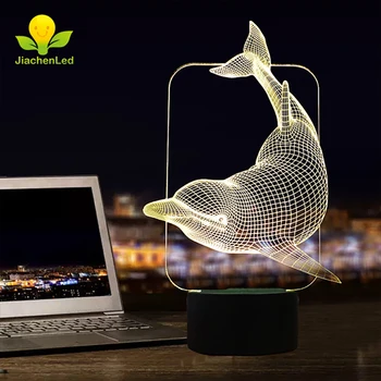 

3D Cetacean Night Light Led Bed Lights Animal Bedside Lights