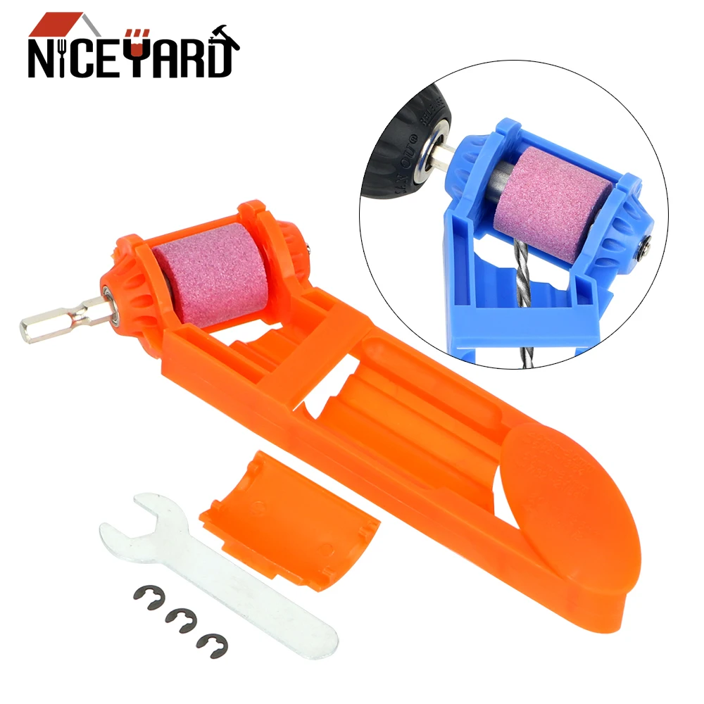 

NICEYARD DIYWORK Portable Electric Drill Grinder Corundum Grinding Wheel Drill Bit Sharpener Powered Tool Parts