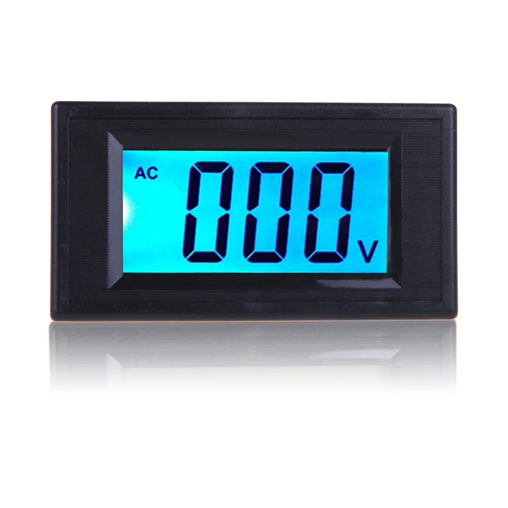 

Mini LCD Panel Voltage Meters Blue Backlight AC80-500V LCD Digital Voltmeter Panel Voltage Digital LCD Equipment BS