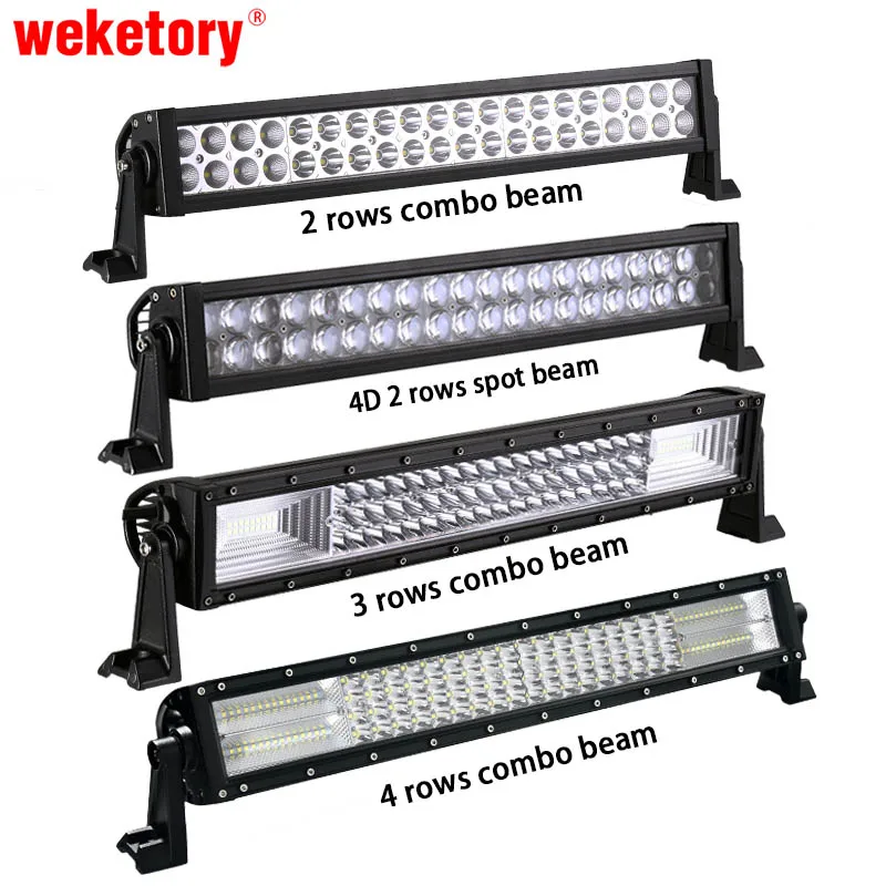 

weketory 22 inch LED Bar LED Work Light Bar for Car Tractor Boat OffRoad Off Road 4WD 4x4 Truck Trailer SUV ATV