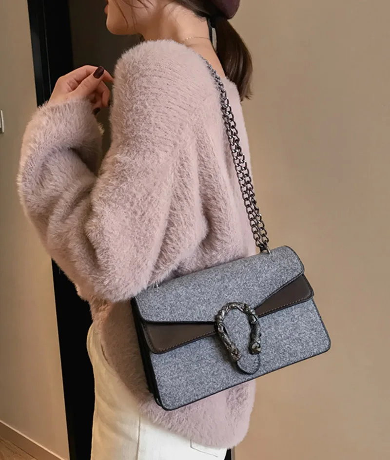 Women Fashion Design Chains Shoulder Bag Luxury Leather Female Exuqisite Handbag Holiday Crossbody Lady Casual Flap Bolsa SS3497 (1)