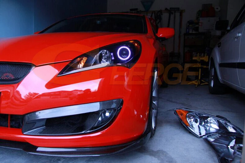 Для hyundai Genesis Coupe 2010 2012 2011 отличный RF Bluetooth контроллер многоцветный ультра яркий RGB светодио дный angel eyes kit