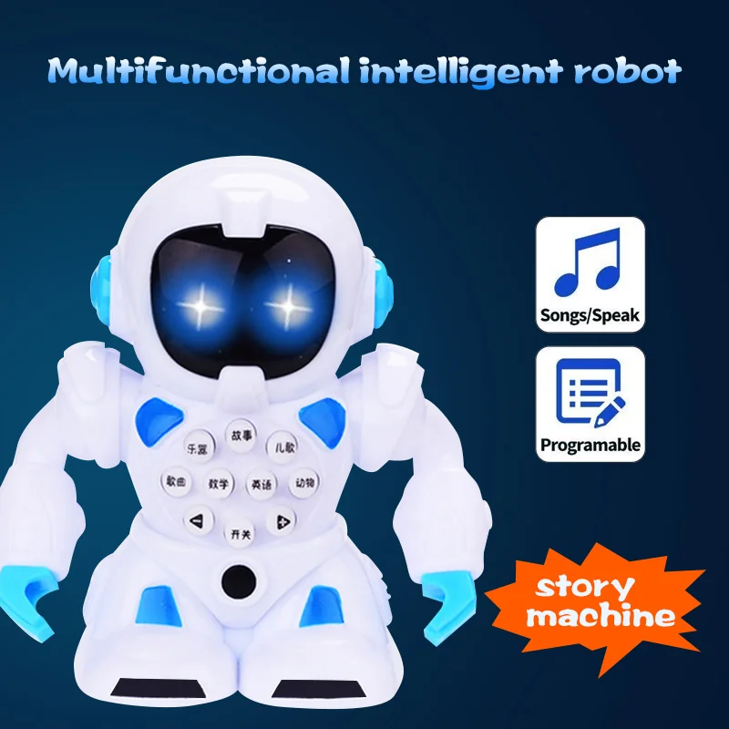 

Intelligent Learning Machine Robot Toy Baby Learning Machine Teach Toy Hobby Multi-Functional Cultivate Interest Cool Red