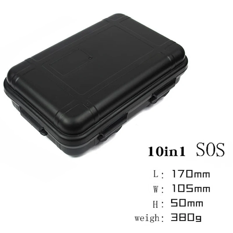 Tanie 10 w 1 torba ratownicza na zewnątrz pole SOS zestaw survivalowy box samopomocy SOS sprzęt na Camping piesze wycieczki drop shipping