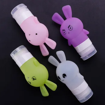 

75 ml Cute Cartoon Silicone Storage Bottle for Shampoo Cosmetic Cream Portable Travel Refillable Empty Container Accessories
