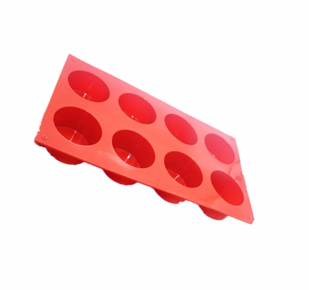 Craft continuous cylindrical round soap mould pier single hole diameter 5.8cm hand made silicone soap mold