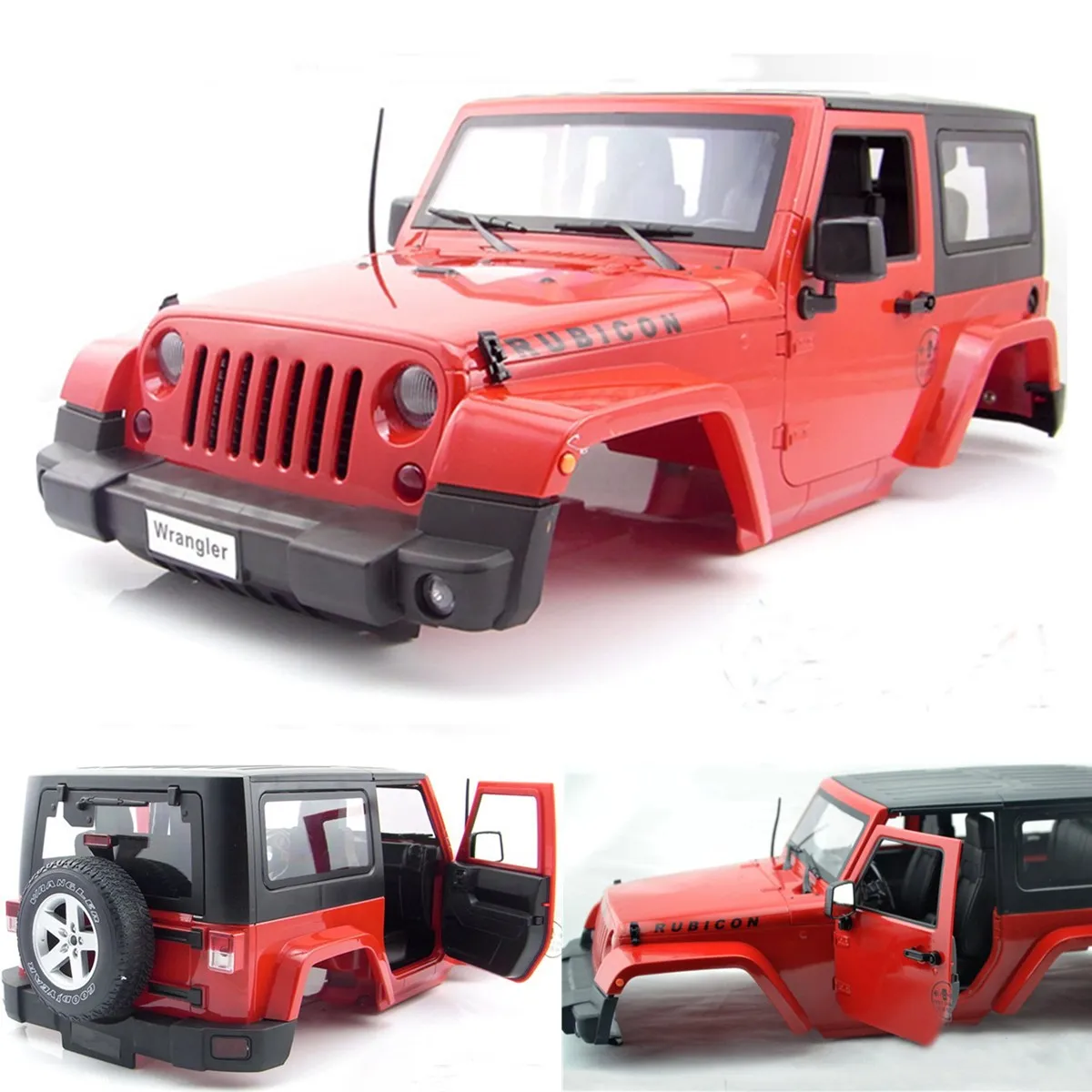 

Red Hard Plastic 1:10 BODY SHELL for RC Model Climbing Car SCX10 D90