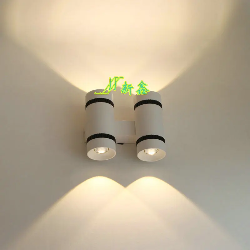 

New personality telescope wall lamp double cylinder LED background wall lamp aisle lamp room light corridor light