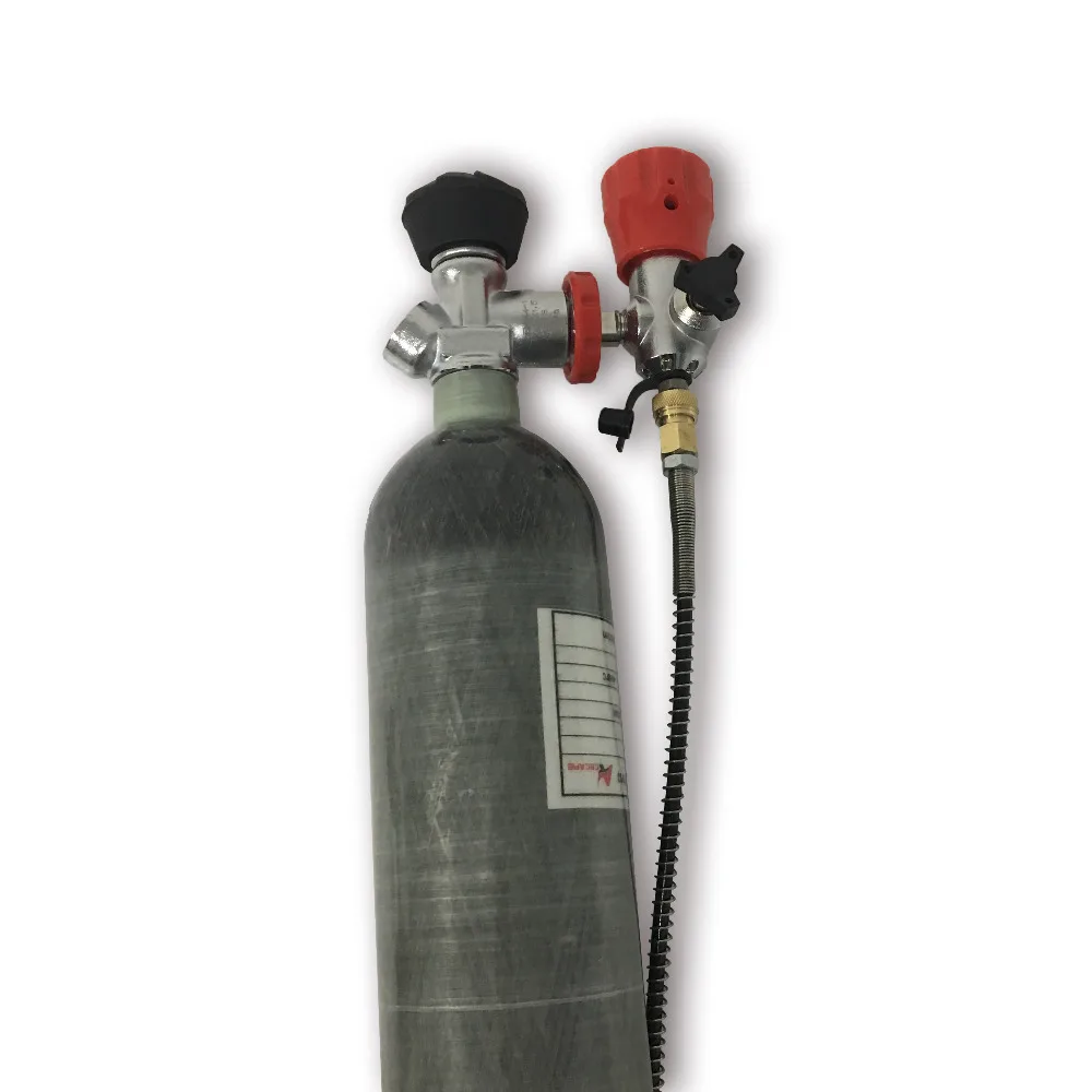 AC102301 paintball air tank HP 4500PSI scuba pcp compressed air carbon tank with gauge valve and fill station ACECARE