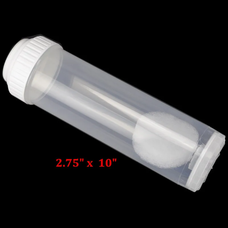 

2PCS NEW RO/DI Clear Empty Refillable Cartridge 10 Inch Can Fill DI,Carbon,KDF,GAC,Ceramic Balls Media