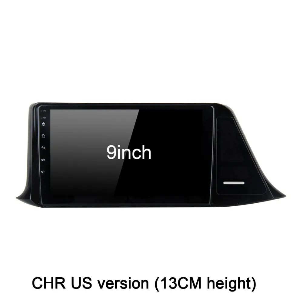 Cheap Fongent  Autoradio 1din Android 9.0 Car Radio for Toyota C-HR CHR 2016 2017 2018 GPS Car Stereo 9" IPS Screen 64GB ROM 3