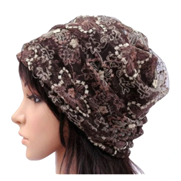 LICG Hot Women Lady Winter Bandana Beanie Turban Head Wrap Band Lace