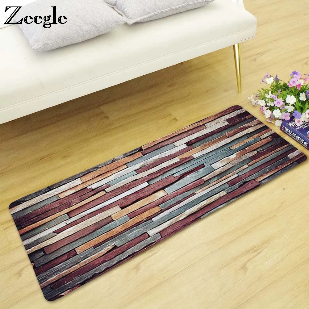 

Zeegle Flannel Mats For Bathroom Carpets For Living Room Bedroom Bedside Mats Doormat Non-slip Sofa Table Floor Mats Kitchen Rug