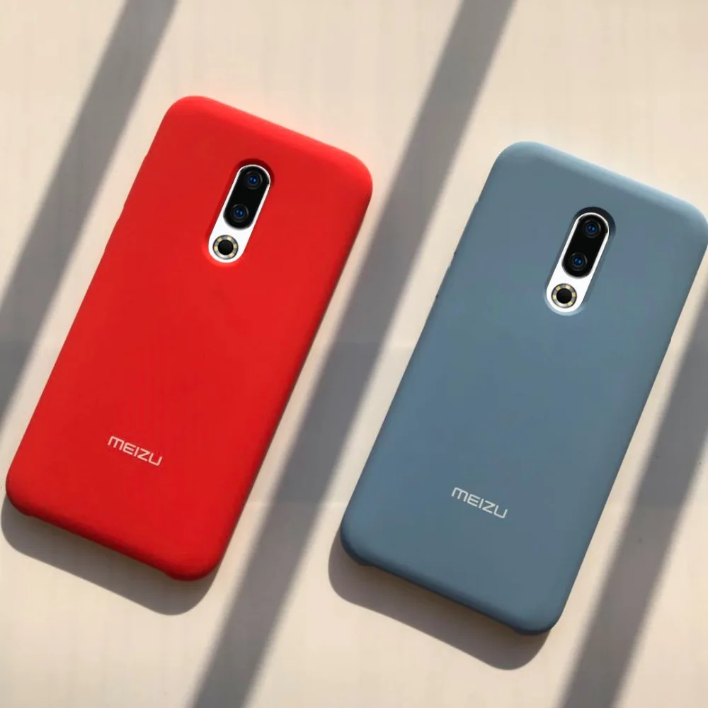 Meizu 16th случае Роскошные жидкий силикон защитный чехол для meizu 16 16th - изображение