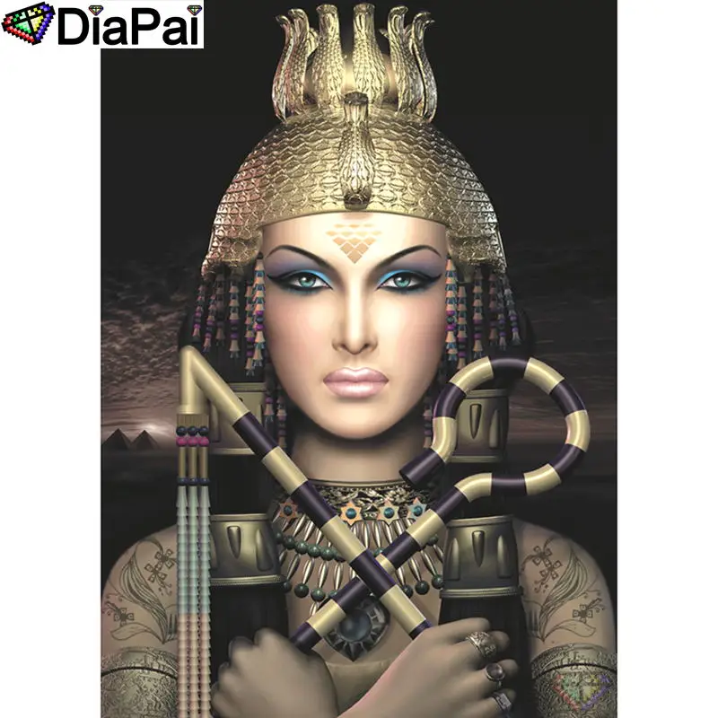 

DIAPAI 100% Full Square/Round Drill 5D DIY Diamond Painting "Cleopatra beauty" Diamond Embroidery Cross Stitch 3D Decor A19075