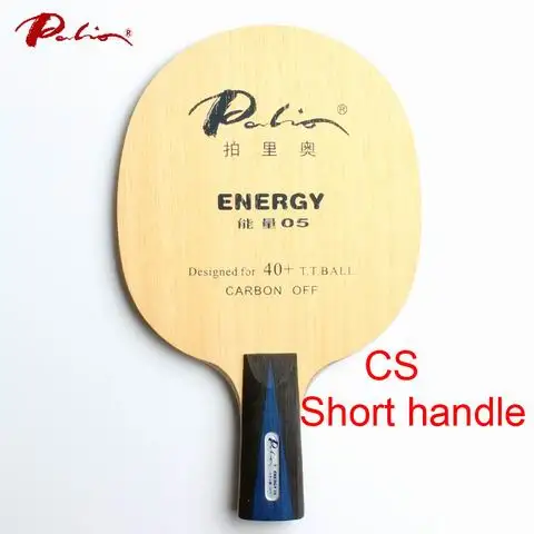 Palio official energy 05 лезвие для настольного тенниса специально для 40+ материал ракетка для настольного тенниса игра Быстрая атака петля углеродное лезвие - Цвет: CS short handle