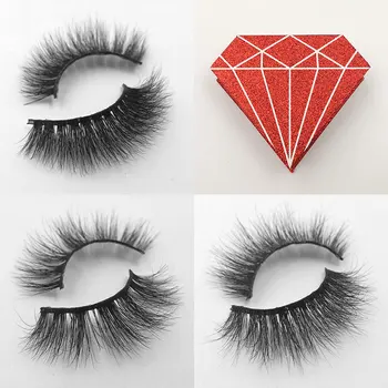 

iflovedekd wholesale custom private label natural real 3d faux mink strip false eye lashes eyelashes