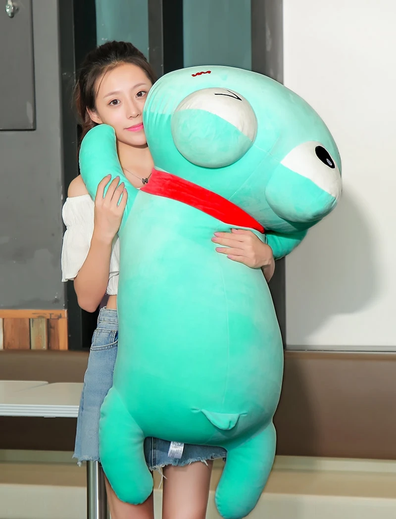 Dorimytrader giant frog plush doll big cartoon frog pillow toy for children friend birthday gift 39inch 100cm DY50548 (5)