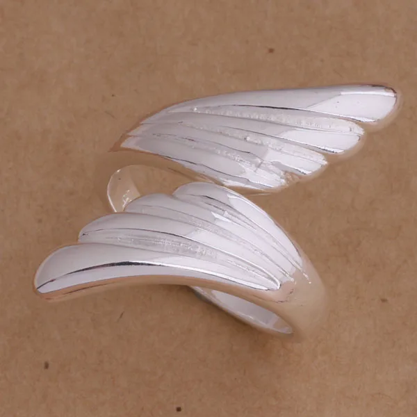 

2016 Womens Ladies Stylish Angel Wing Shape Cuff Opening Ring AR032