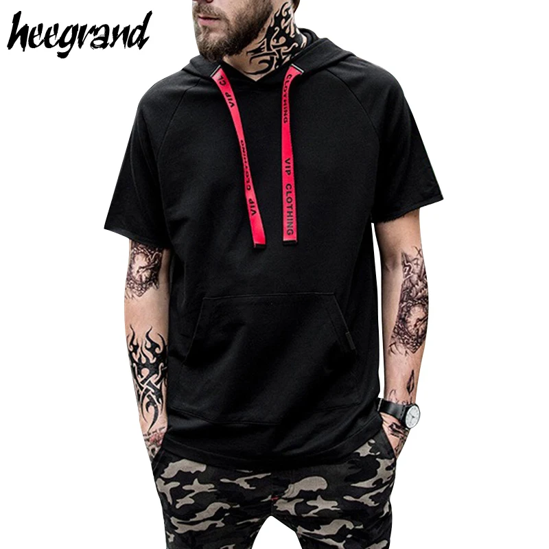 HEE GRAND Men's Street T shirts 2017 New Design Oversized Hip Hop