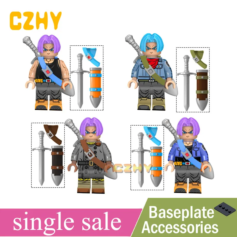 

Dragon Ball Z Torankusu Vegeta Minifigured Anime Goku Tien Shinhan Building Blocks Bricks Children Cartoon Toys Legoe KT1020