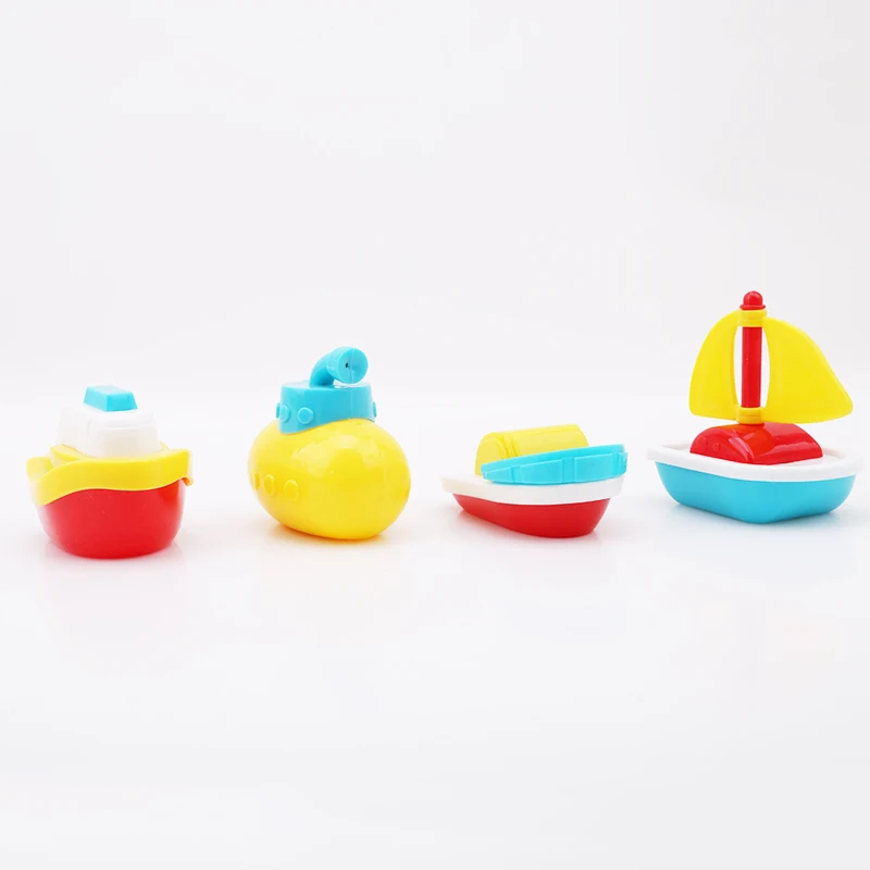 4 шт./компл. лодка детская игрушка для ванны водные развлечения плавающие игрушки для ванной, бассейна развивающий игровой набор