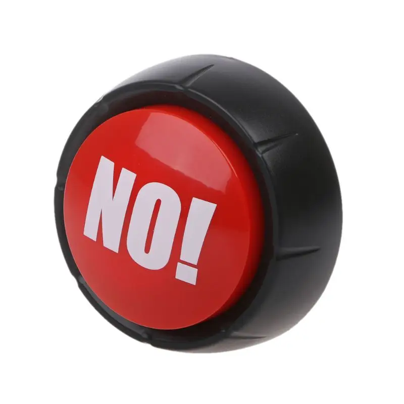 

Novelty Big Red NO Button No Sound Button Desktop Sound Toy Great For Parents Co-Workers Gag Joke Vocal Toys