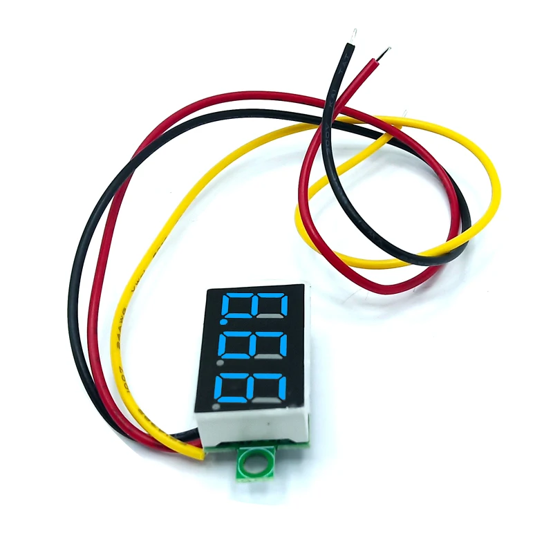 

Free shiping Three-wire digital tube 0.36 inch DC 0V-30V motorcycle digital display DC digital display voltage meter head