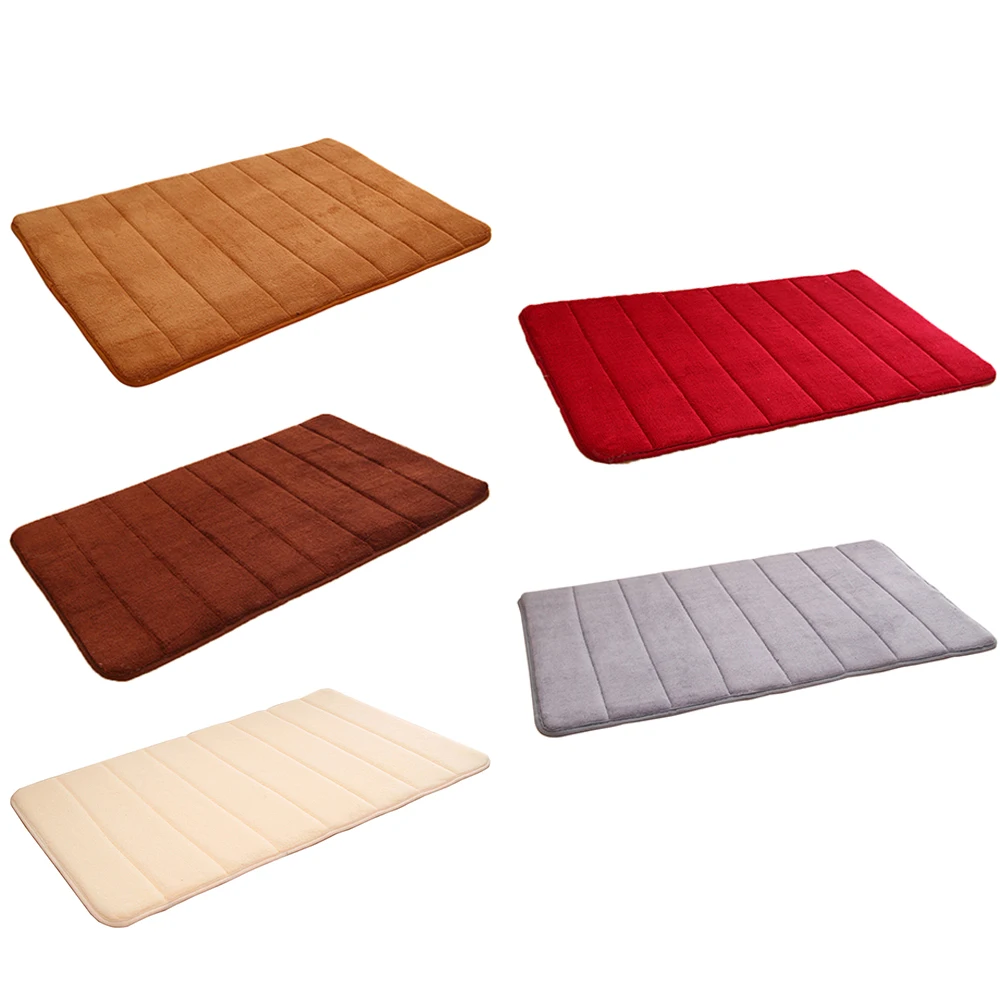 

Home Bathroom Non-Slip Durable Memory Foam Carpet Rug Pad Mat Slow Rebound Mat