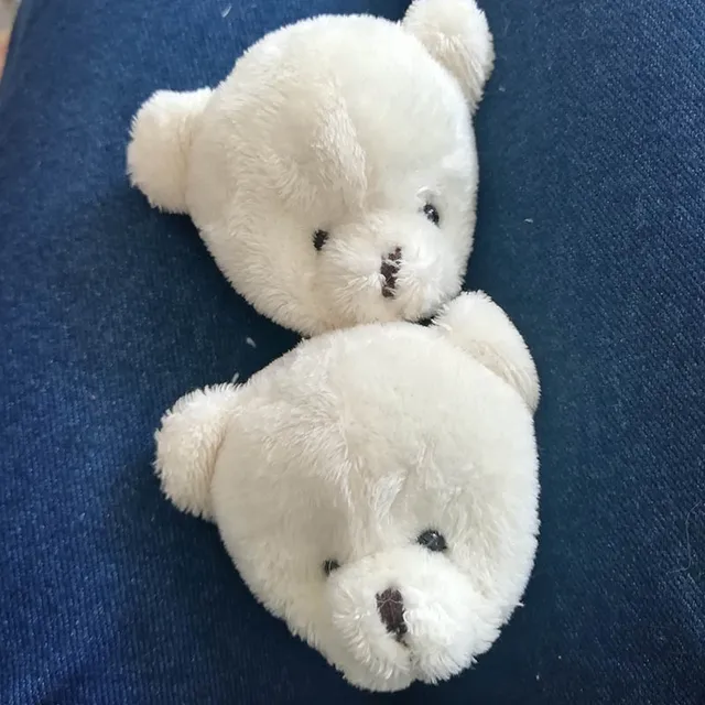 100pcs 5*6CM Beige Brown Mini Teddy Bear Head Plush Bear Head Small