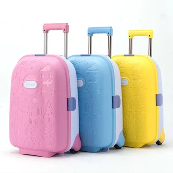 

LeTrend high quality Cute Cartoon Children Rolling Luggage Suitcase Wheels Students 18 inch Carry on Trolley Kids Travel Bag