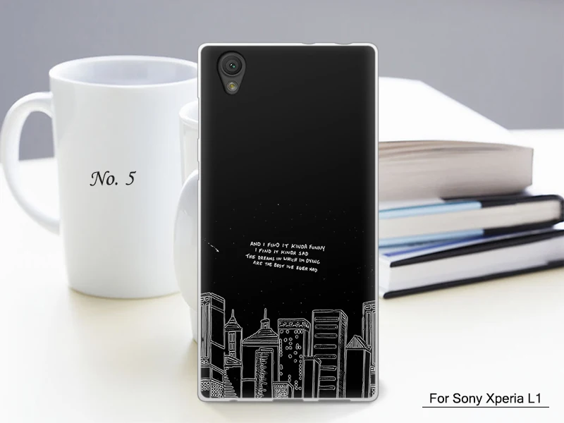 JURCHEN Роскошные УФ чехлы для телефонов с принтом для sony Xperia L1 чехол G3312 G3313 G3311 двойной чехол для sony Xperia L1 чехол силиконовый B