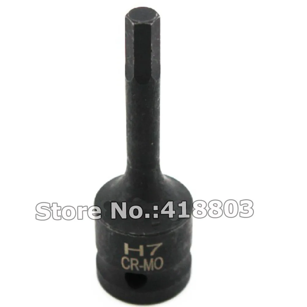 

1/2" Dr. H7 Impact Socket Hex Bit H7 Socket Wrench Tool 78mm Length