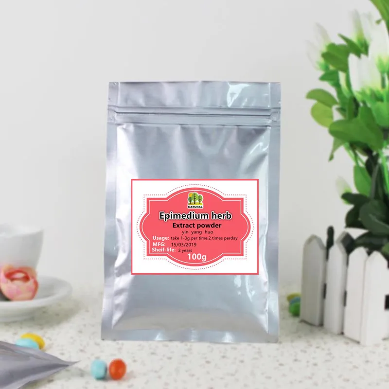 

High-quality pure Horny Goat Weed(Epimedium) extract 70% Icariins powder,herba epimedii ,yin yang huo,free shipping