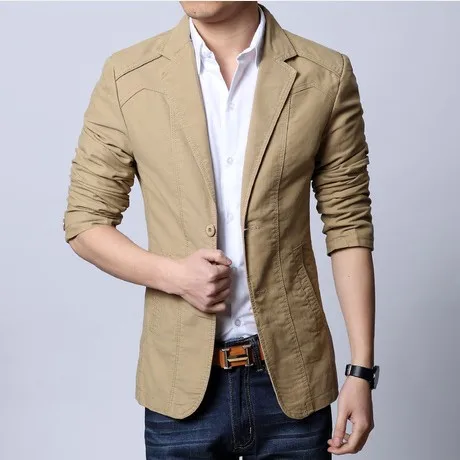 Fashion Men's clothing male blazer feminino outerwear fashion blaser ...