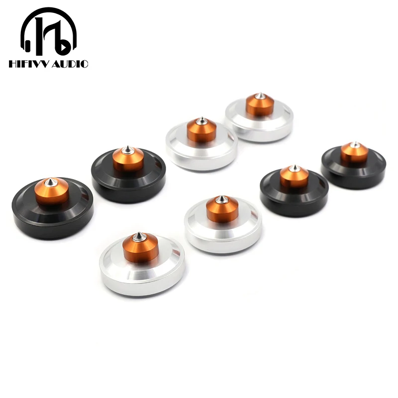 Aluminum chassis feet amplifier Feet speaker Machine Mats Pads 4PCS Diameter 39mm *26mm Power