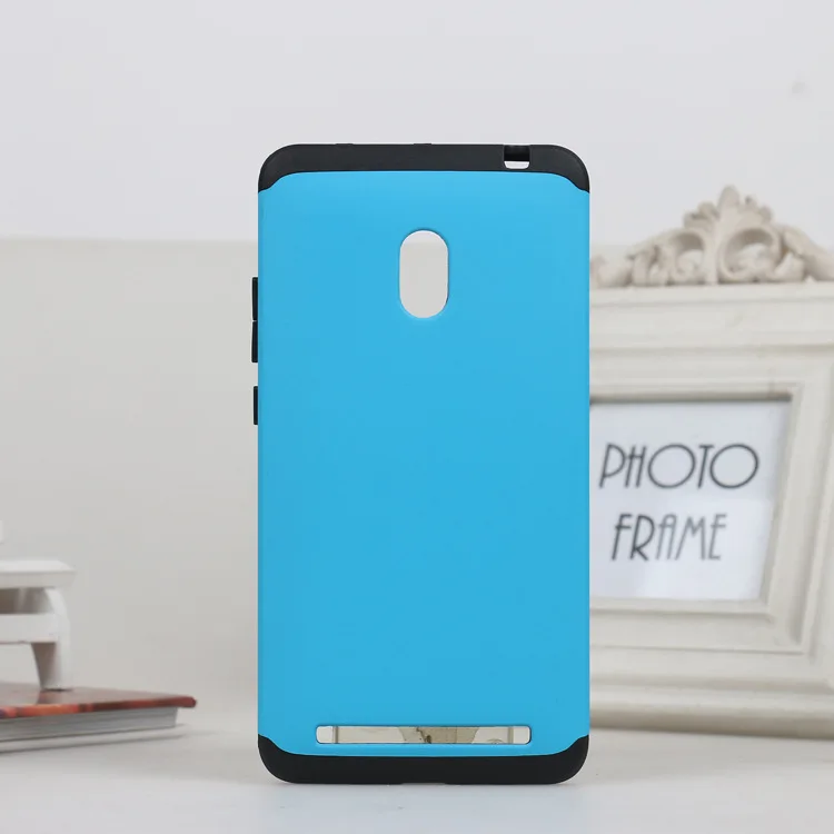 Противоударный жесткий тонкий защитный чехол для Asus zenfone 6, сотовый силиконовый чехол для телефона с двойным слоем, 1 шт. пленка для экрана - Цвет: sky blue