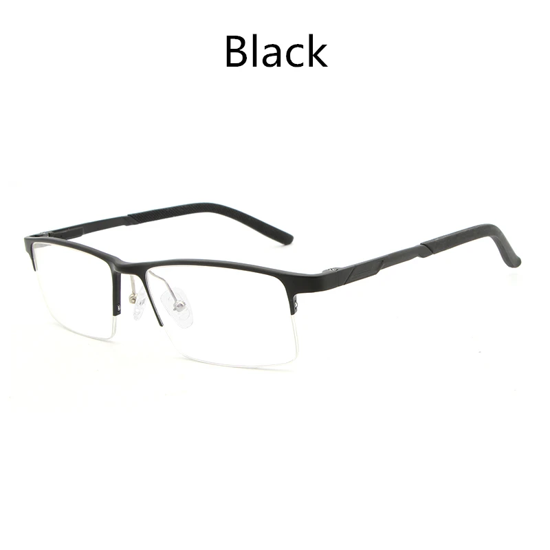 Black HDCRAFTER очки прозрачные, оправа очки Мужские Женские оправы для очков при близорукости компьютерные оптические очки с прозрачные линзы - Цвет оправы: Black