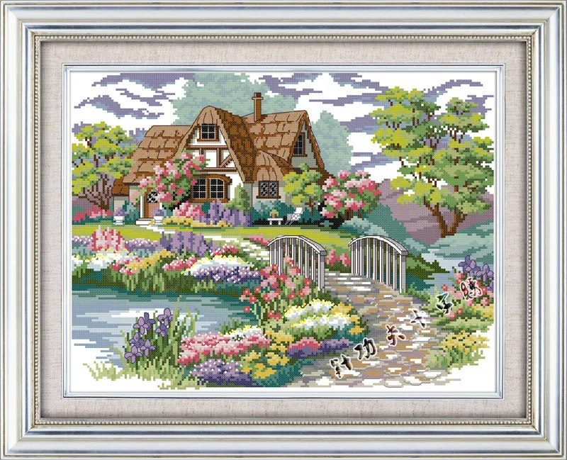 Dream house Needlework Counted Cross Stitch Kit 11CT&14CT Cross
