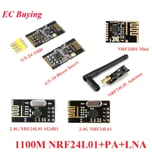 GT-24 2.4G SMD NRF24L01 + PA + LNA Kablosuz Modüller NRF24L01 1100 Metre Uzun Mesafe Kablosuz Wifi Alıcı arduino için