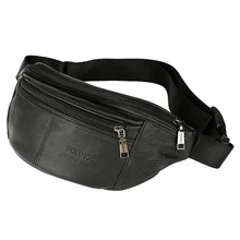 Men's Waist Packs male Genuine Leather Fanny Pack Belt Bag Phone Pouch Bags Travel Waist Pack Male Small Waist Bag Leather Pouch bosikas new genuine leather waist packs leather bag belt men phone pouch bags zipper travel waist pack vintage male waist bag