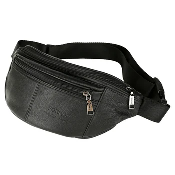 Men's Waist Packs male Genuine Leather Fanny Pack Belt Bag Phone Pouch Bags Travel Waist Pack Male Small Waist Bag Leather Pouch bosikas new genuine leather waist packs leather bag belt men phone pouch bags zipper travel waist pack vintage male waist bag