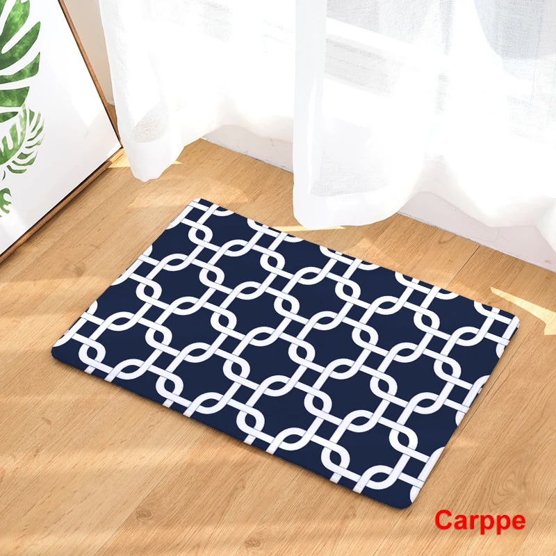 Нескользящий напольный коврик с геометрическим рисунком 40x60 50x80 см|printed doormat|carpet