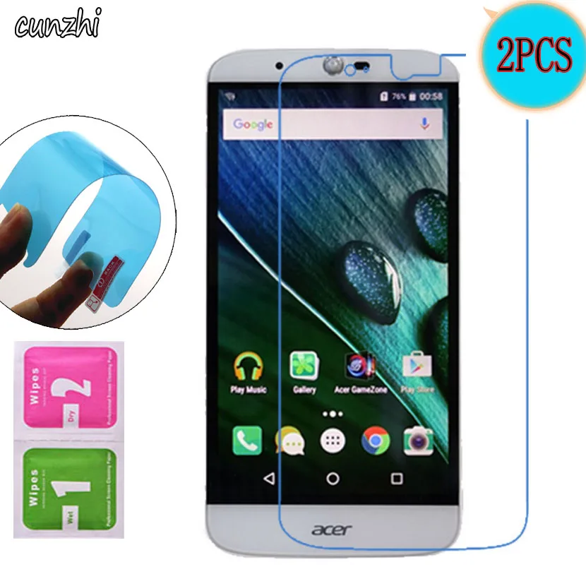 

2PCS For Acer Z628 Ultra Clear Soft Nano Explosion proof Screen Protector For Acer Liquid Zest Plus Protective Mobile Phone Film