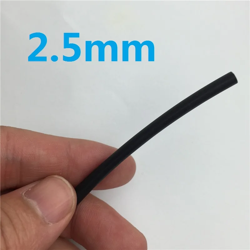 

1 Meter/lot 2:1 Black 2.5mm Diameter Heat Shrink L51 Heatshrink Tubing Tube Sleeving Wrap Wire Free Shipping Russia