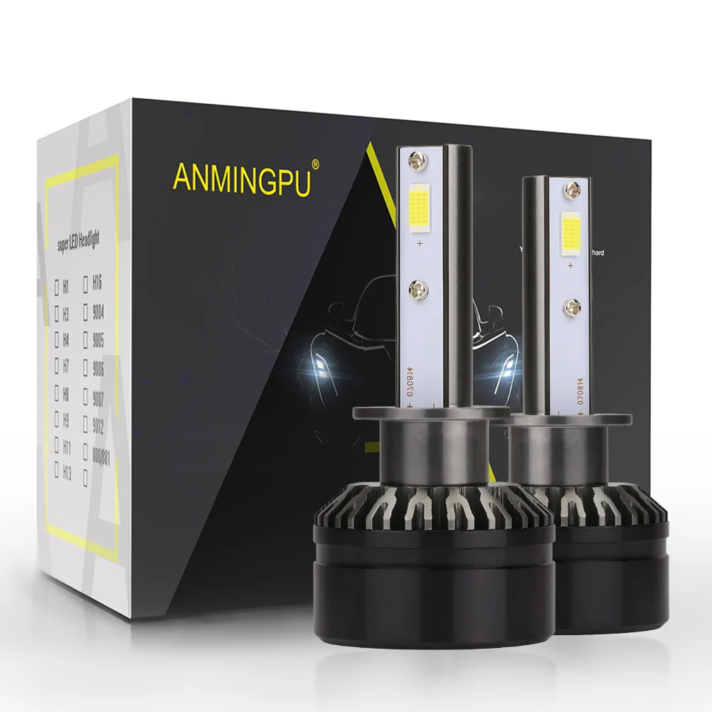 ANMINGPU 2 шт. CSP 10000LM/пара лампы H1 светодиодный 6000 К H4 H7 H3 H11 туман свет 9005/HB3 9006/HB3 9007 60 Вт
